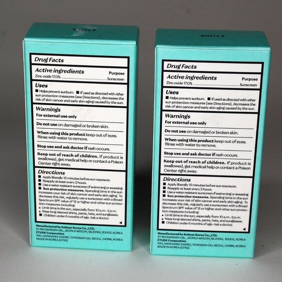 **2 PACK** ETUDE HOUSE Sunprise Mild Airy Finish, 55ml exp 09/2026 - Picture 3 of 3